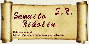 Samuilo Nikolin vizit kartica